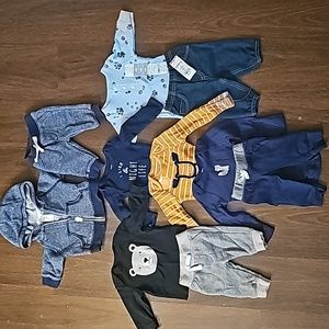 Carters Newborn bundle baby boy NWTs and NWOTs, 4 plus outfits, mix and match!